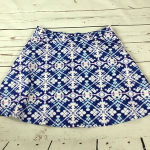 Aeropostale Tie Dye Skater Skirt Pink & Blue SizeM